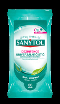 Sanytol dezinfekce univerzální čistící utěrky 36ks vůně eukalyptu (bez chlóru) foto